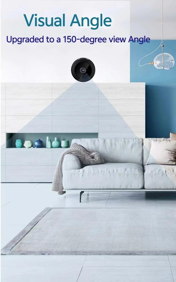 Product Introduction of Camera IP không dây A9, WiFi, 1080P, sử dụng Trong Nhà và ngoài trời, Kích thước nhỏ, Camera di động ban đêm giám sát, Thích hợp cho trẻ sơ sinh và thú cưng, với điều khiển an ninh 9