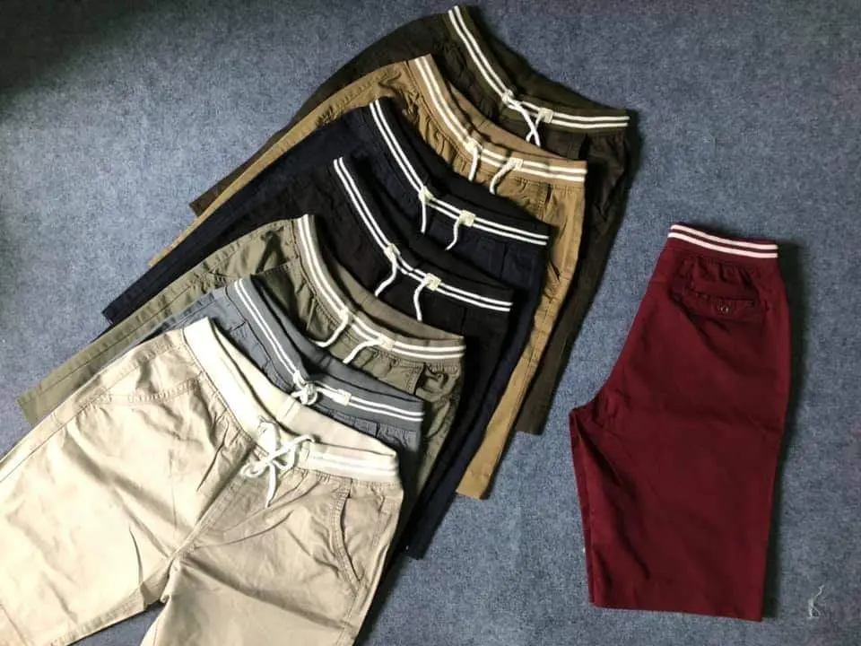 quần short mặc nhà giá rẻ# quần kaki lưng thun# quần sọt kaki#quần nam đẹp#quankaki Cotton Thông thường Trơn Ôm gọn Màu đen Màu trắng quan short thoi