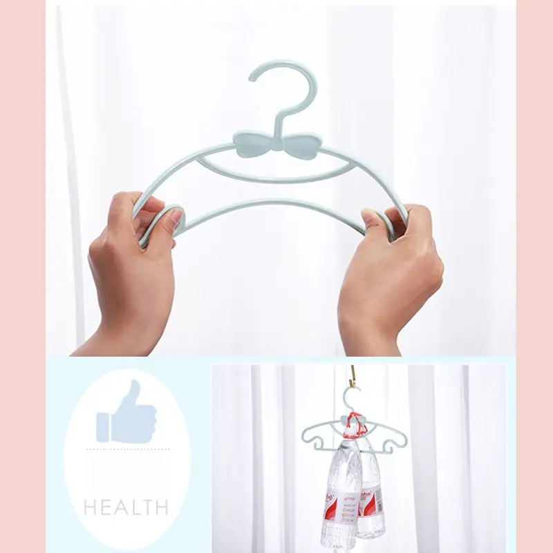 Gantungan Baju Bayi 5 Pcs Anak Hanger Multifungsi Warna Warni bahan PP 29CM 2