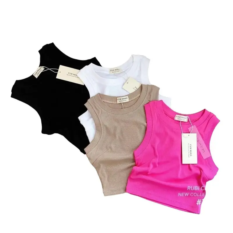 Áo ba lỗ chất tăm lạnh cho nữ, mát nhẹ Top Women 0