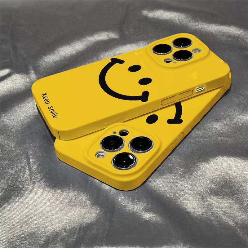 Ốp Điện Thoại Ốp Cứng Thiết Kế Mặt Cười Tương Thích Với iPhone 11 12 13 14 Pro Max 15pro 7 8 plus X 11pro 14pro 13pro XS Max 2022 Chống Rơi Ốp Lưng Điện Thoại