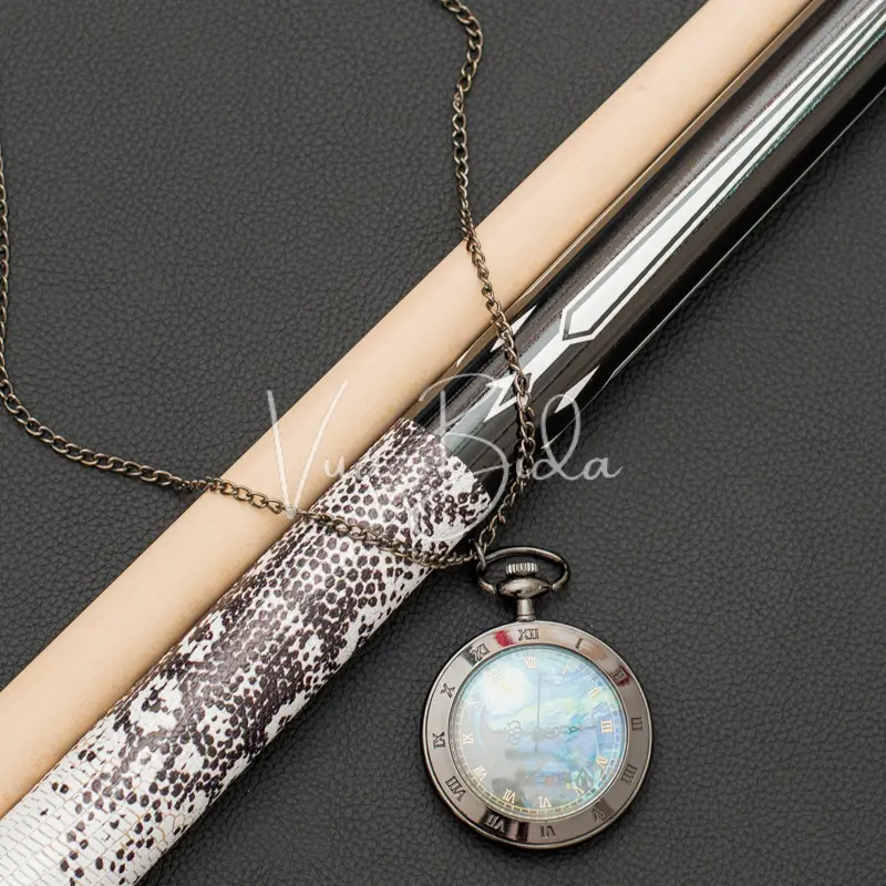 Cơ Bida Lỗ Magic Đen Trắng Tay Pu Kì Đà giá rẻ 3