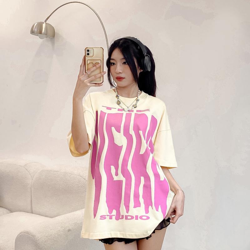 Product Introduction of LOCAL BRAND Áo thun from rộng tay lỡ [ STUDIO ] Cổ Tròn Top Nữ 7
