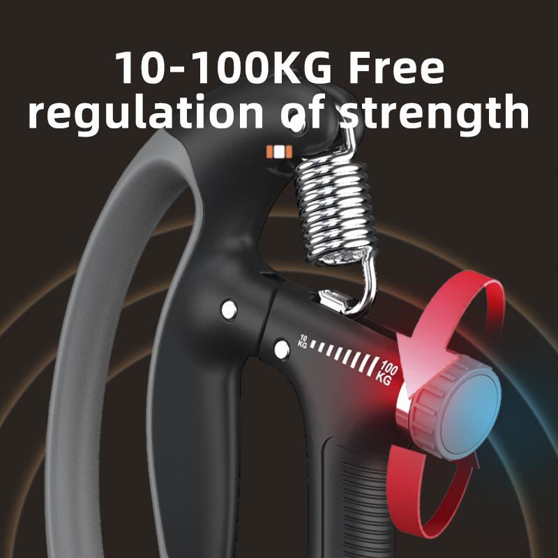 Product Introduction of Smart Counting Hand Grip 10-100KG Adjustment Exercise Power Strengthening Pliers Spring Finger Pinch Wrist Expander Training 1PC 8