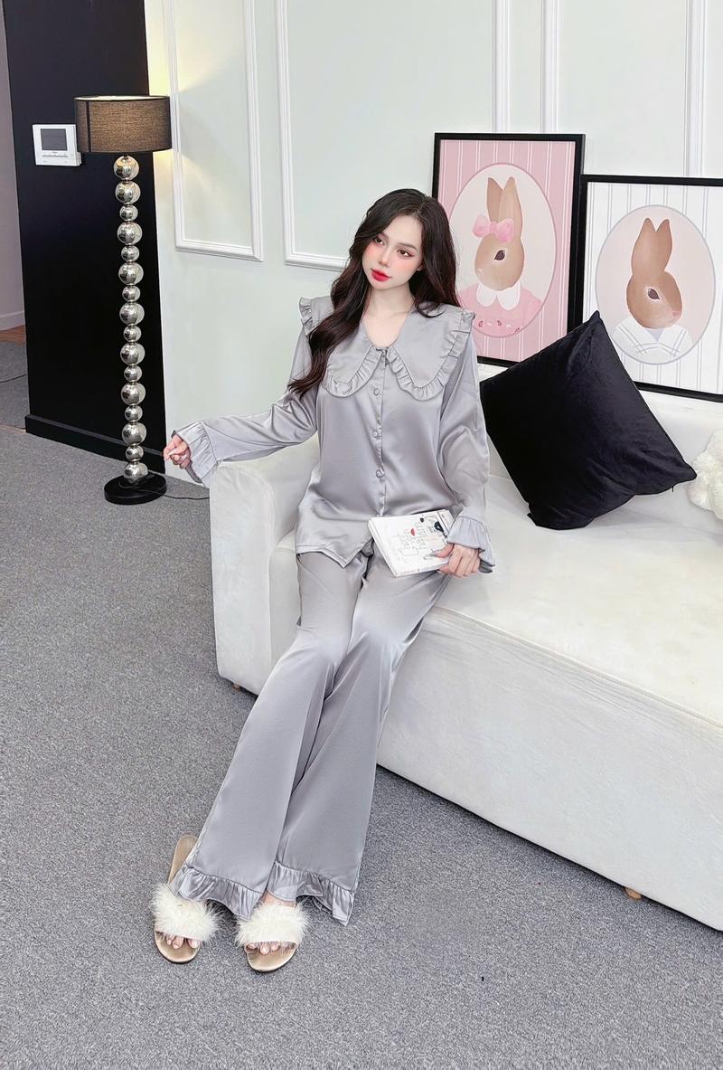 Product Introduction of Đồ ngủ MiTi cổ bèo tiểu TT8 lụa latin mềm mát - Umi, Women, Beo 10