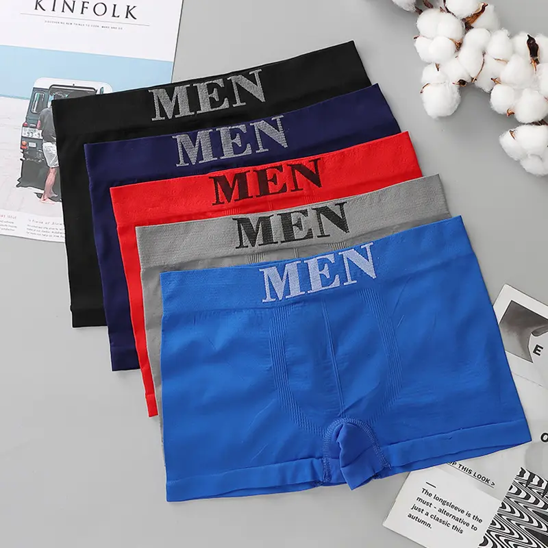 W239 Boxer Pria Celana Dalam Pria Underwear Pria Pendek Dewasa Cowok Katun Motif Sport Remaja Kotak Fit Nyaman Spandex