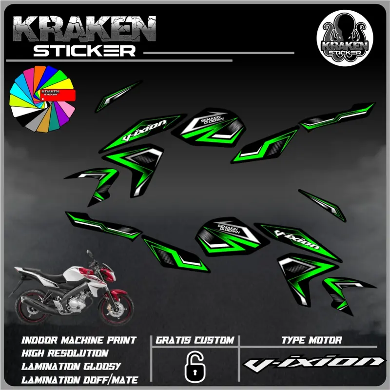 Sticker Striping VIXION LIGHTNING (NVL) Decal Stiker list variasi yamaha VIXION code 15 2