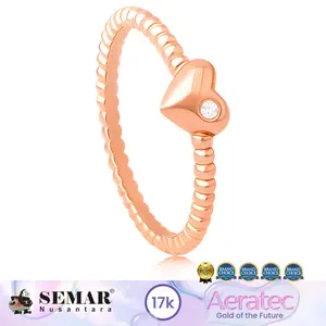 Cincin Emas Bubble Bellova Aeratec Series Gold 17K Semar Nusantara