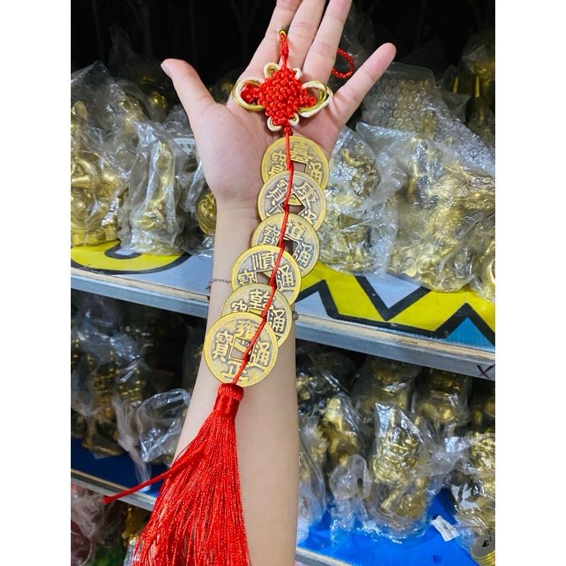 Dây Tiền Xu Ngũ Đế lục đế cỡ lớn Phong Thuỷ Chiêu Tài Lộc 5