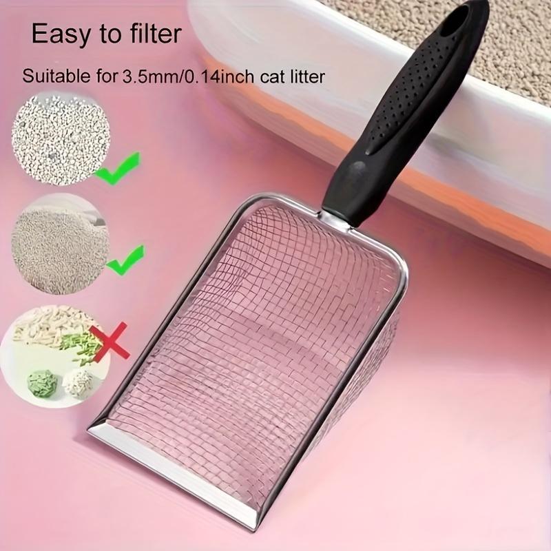 Stainless Steel Pet Litter Scoop, Efficient Litter Scoop for Easy Dog and Cat Waste Removal, Durable and Easy To Clean Design for Long-lasting Use 3