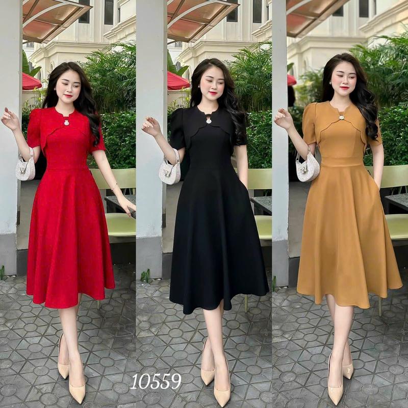 Váy đầm dư tiệc đám cưới kèm phụ kiện co size ,M,L,XL,XXL 3