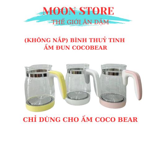 KHÔNG NẮP Bình thủy tinh dự phòng ấm đun Coco Bear - Tặng gói tẩy cặn canxi