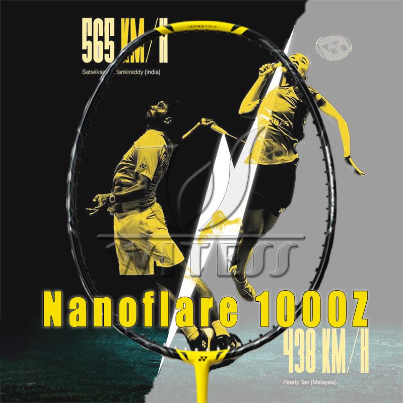 NANOFLARE 1000Z Badminton Racket Full Carbon 4U Ultra Light Single ...