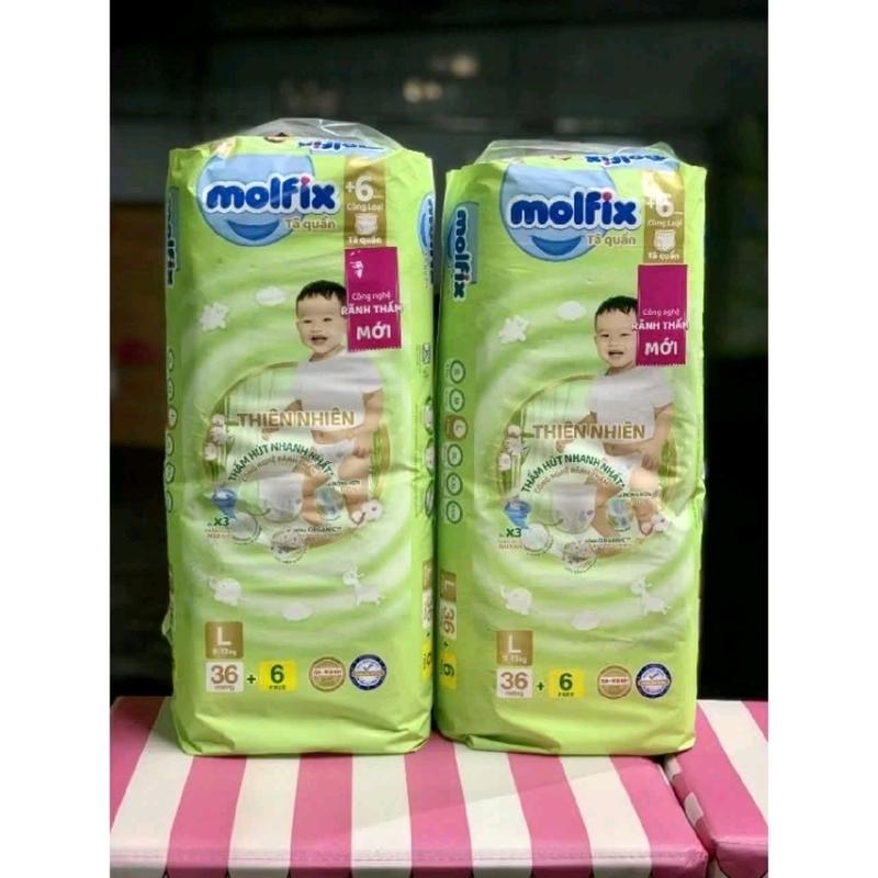 Combo Bỉm Molfix M92/L84/XL76/XXL68/XXXL64