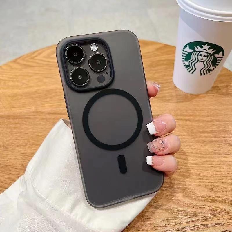 Product Introduction of Applicable to Apple 15 mobile phone case PC ice mist magnetic suction 14 ultra-thin matte iPhone13 skin feeling all-inclusive 12promax 2