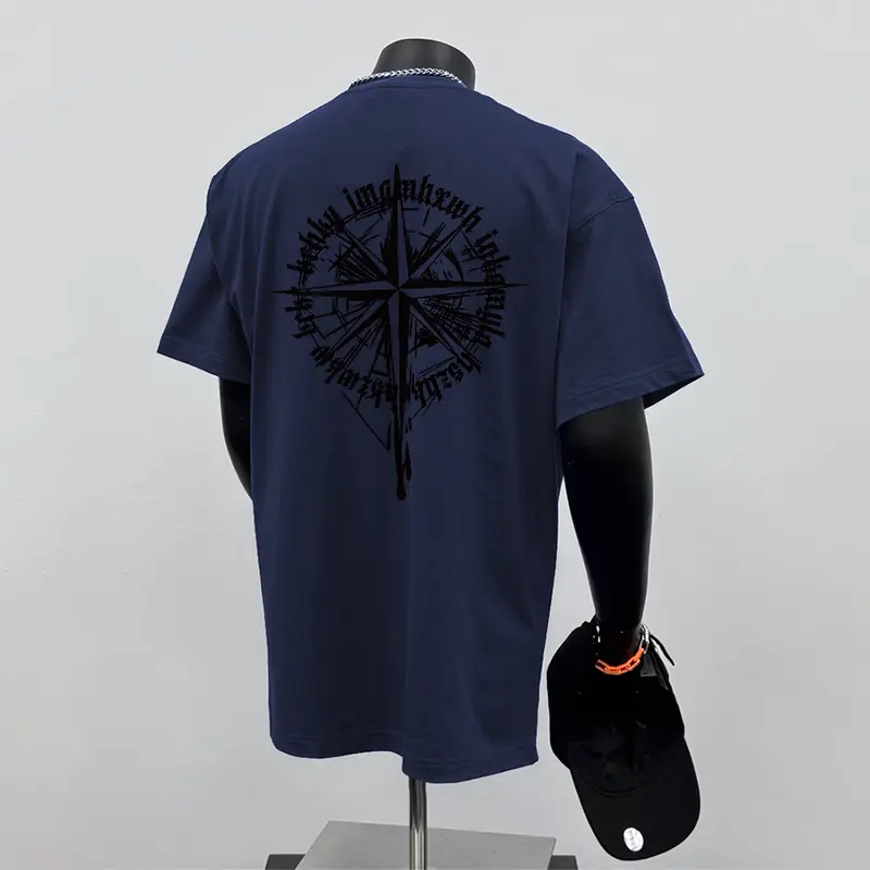 Áo Thun Ngoại Cỡ Thiết Kế Rộng Thùng Thình Cổ Điển Thường Ngày Chất Liệu 100% Cotton, Áo Cổ Thuyền Cho Nam Và Nữ, Unisex 5