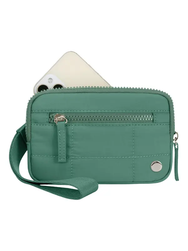 Women's Solid Color Zipper Compact Wristlet,  Wallet Clutch, Fashionable Lightweight Waterproof Phone Bag, Casual Versatile Clutch for Daily Used, Elegant Clutch 7