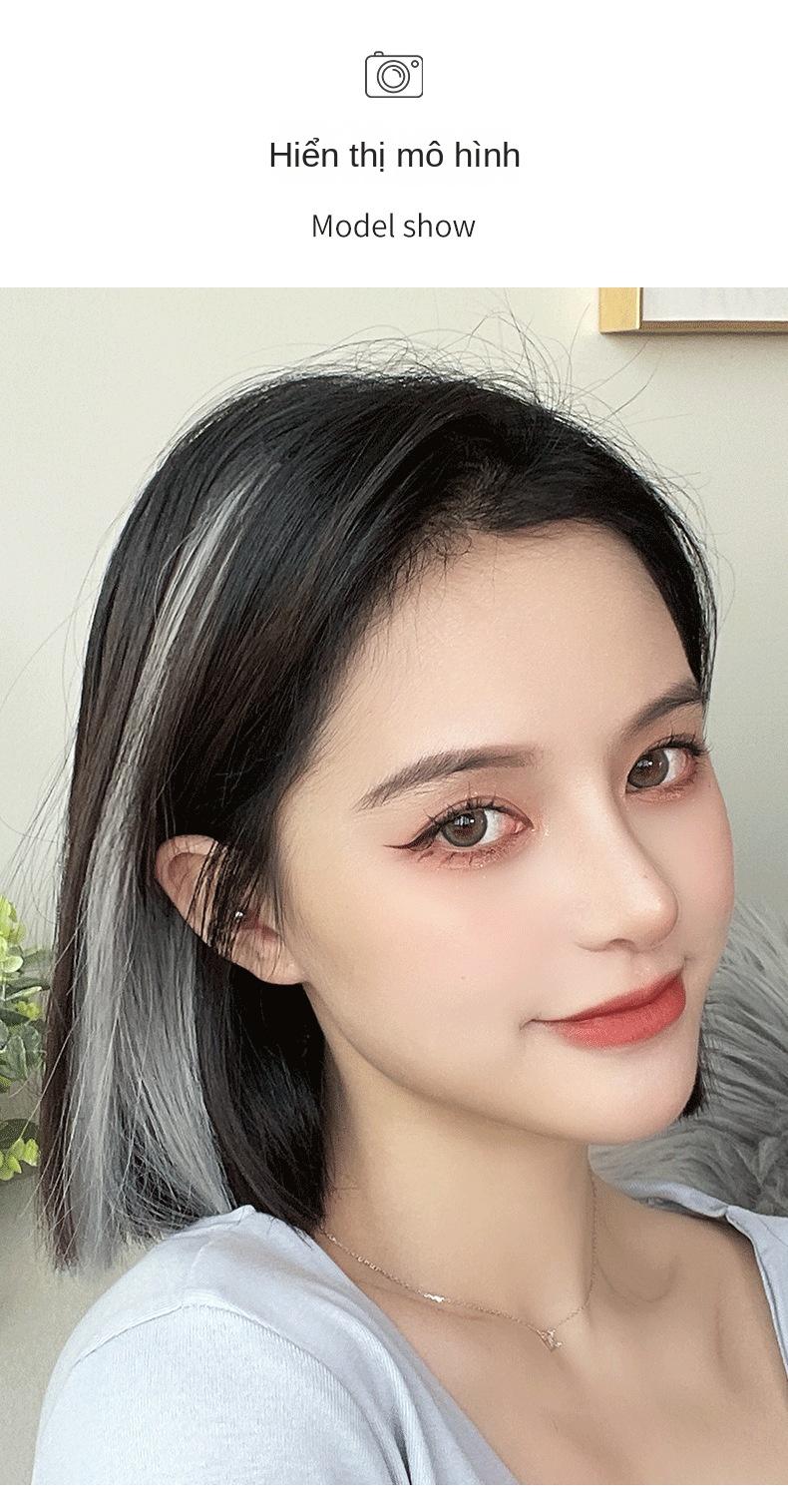 Product Introduction of Clip-in colored hair extensions, short wigs, gradient hair extensions, highlights, short hair extensions 8