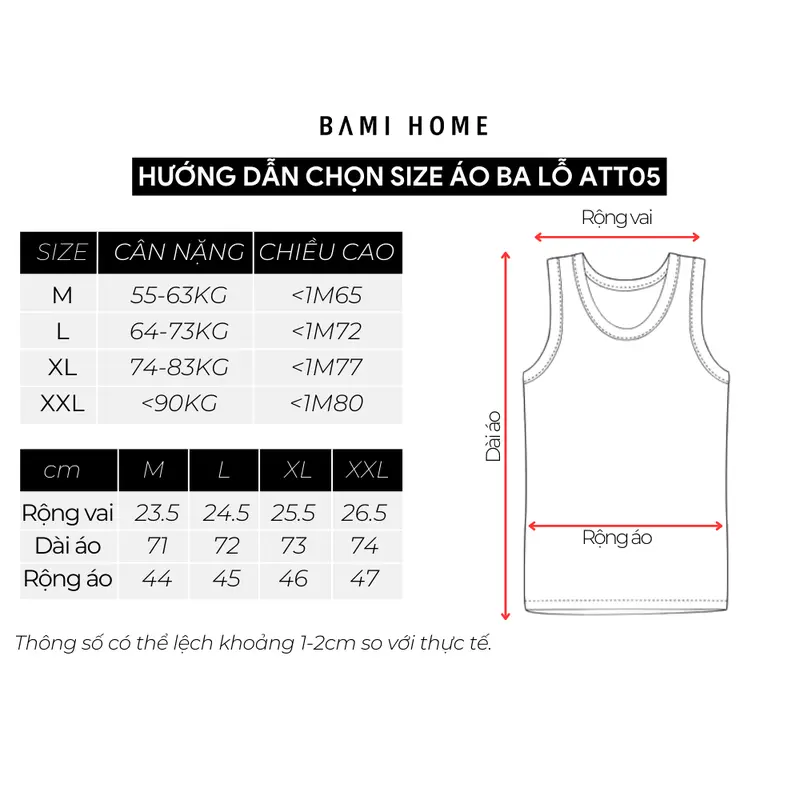 Áo tank top nam thun gân co giãn, áo ba lỗ nam tập gym thoáng mát sát nách BAMI HOME STORE -ATT05 7