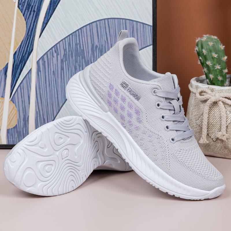 Product Introduction of New Korean style women's sports shoes running shoes breathable non-slip comfortable shoes soft sole trendy all-match Walking Shoes Girl Trainers Runner Casual Training Athletic Footwear Closed Sneakers 7