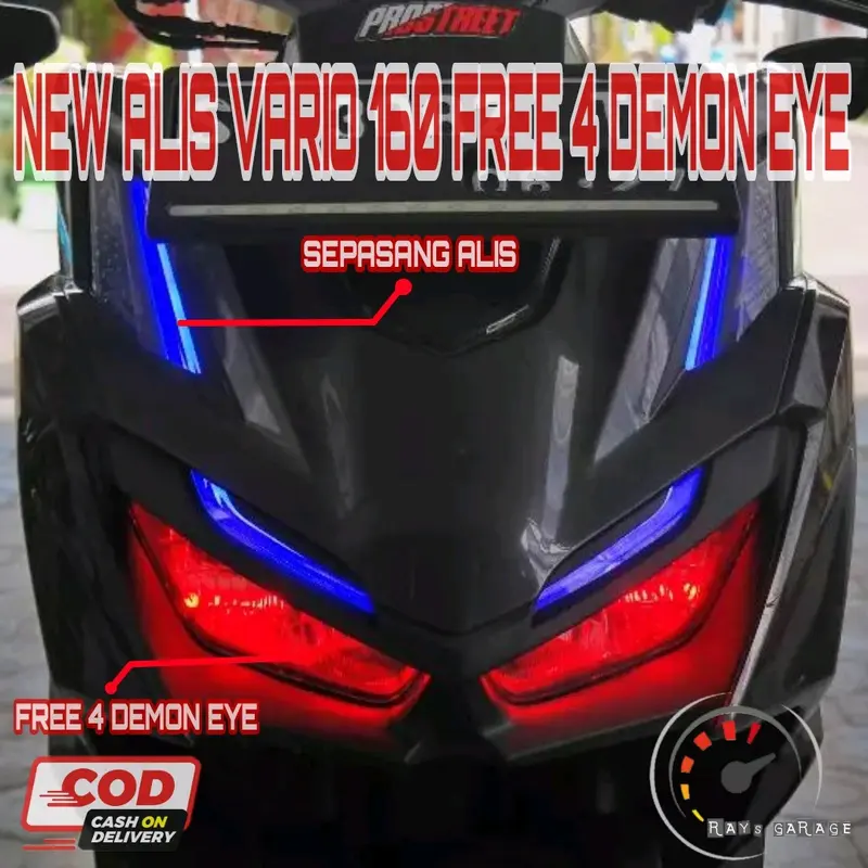 Paket Hemat Lampu Alis New Vario 160 Tanpa Bintik-Bintik Terang Motorcycle 0