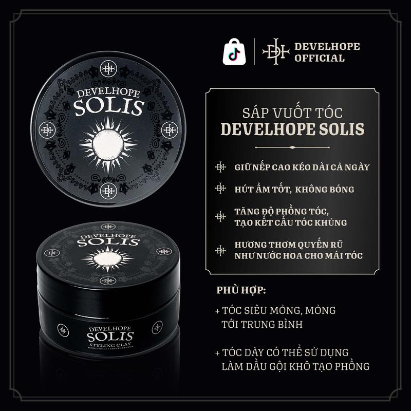 Chính hãng Sáp tạo kiểu Solis - Develhope Styling Clay