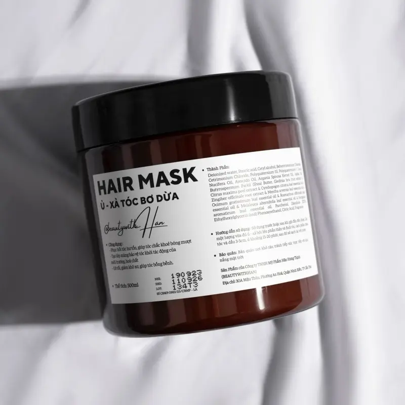 Kem Ủ Xả Bơ Dừa beautywithHan size 200gr cấp ẩm phục hồi 4