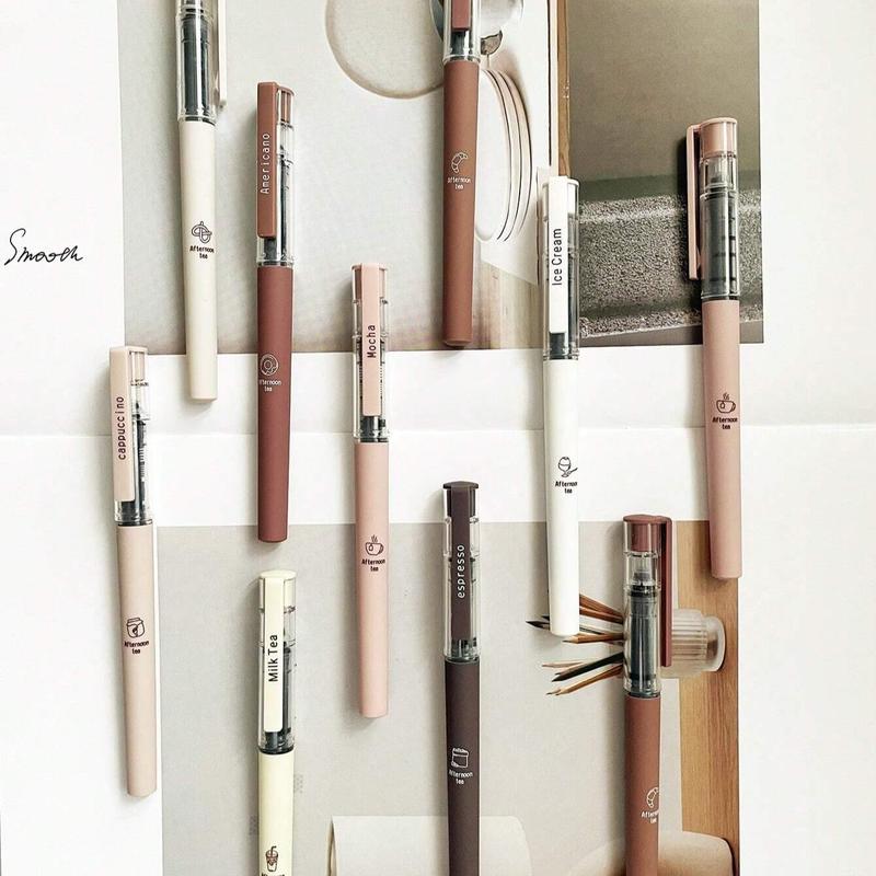 Product Introduction of Neutral Pen, 6 Counts/set Quick Drying Writing Pen, High Aesthetic Writing Pen, Office Stationery & Supplies for Home School Office 4