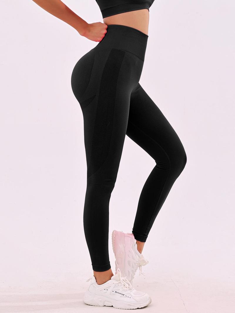 Product Introduction of Women's Solid High Waist Shapewear Leggings, Tummy Control Butt Lifting Shaper for Spring, High Stretch Seamless Yoga Pants, Ladies Shapewear Bottoms 9