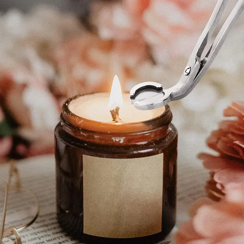 Candle Wick Trimmer Without Candle, 1 Count Stainless Steel Candle Wick Cutter, Portable Candle Wick Trimmer Tool 0