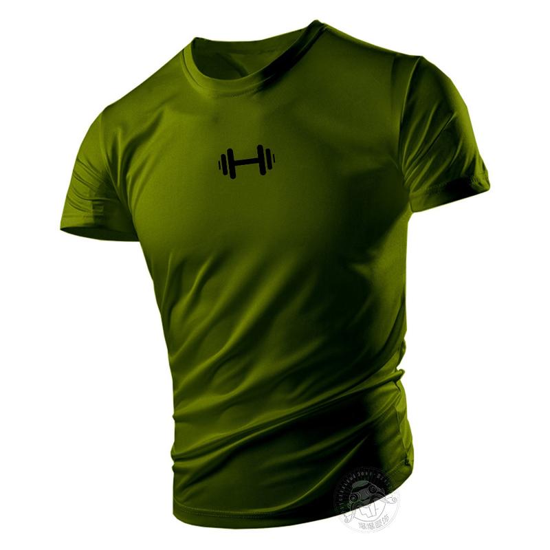 Summer Men's New Short Sleeve Tops Slim Gym Burning Fat Quick Drying Undershirt Half Sleeve T-shirt Basketball Sportswear 4