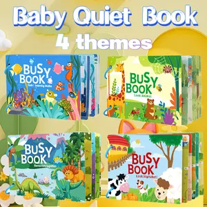 Geetoy Montessori Tema Buku Sibuk Buku Tenang Buku Pencerahan Pertama Bayi Mainan Pembelajaran Dini Untuk Anak-anak