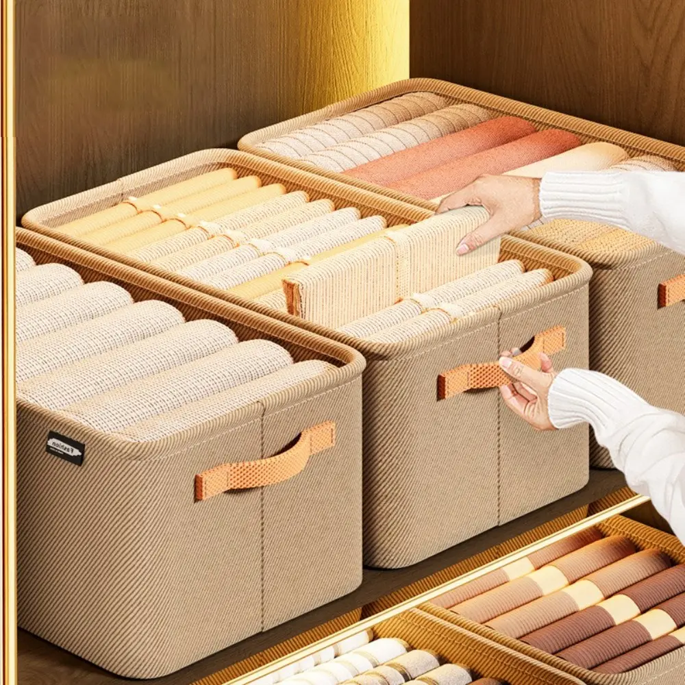 Separation Underwear Storage Drawer Khaki/Grey Wardrobe Clothes Storage Box New Clothing Storage Box for Multifunction