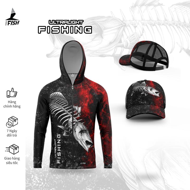 Áo Câu Cá Chống Nắng ULTRALIGHT FISHING IFISH, Thoáng Mát, Chống Tia UV dành cho AE Cần Thủ Của Nhà Ifish 1