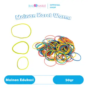 50gr Karet Warna Warni Mainan Montessori / Sensory Play