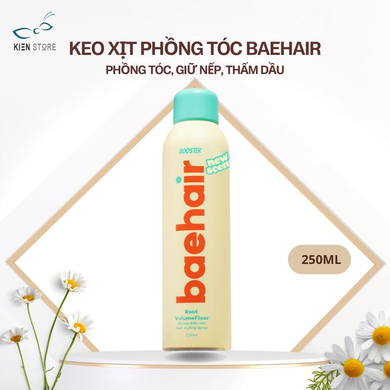 Keo Xịt Phồng Tóc Xịt Tạo Kiểu Tóc Baehair Booster Hỗ Trợ Tóc Phồng Lâu Bết 250ml