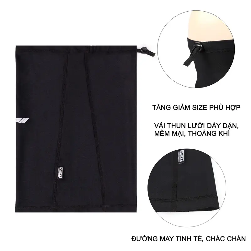 Combo Khăn SWAT F2, Ống Tay Swat Thể Thao Chống Nắng, Co Giãn, Thoáng Mát Và Thoải Mái - khan trumdau Sports Gloves Thun mask gym trumninja Tập Thể Dục phukien thethao unisex thoáng khí 5