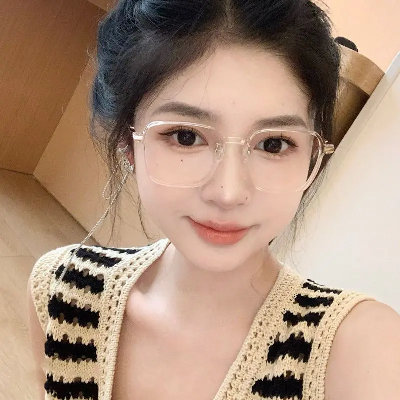 Kính Mắt Chống Bức Xạ, Đổi Màu, Chống Ánh Sáng Xanh, Gọng Vuông, Thích Hợp Cho Máy Tính, Dành Cho Nữ, Mắt Kính Có Thể Thay Thế 4
