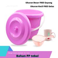 Gambar SUNXIN Baskom Plastik 3IN1/820/821/822/823/825/ Set Baskom Serbaguna / Ember Air Rumah Dengan Tutup - Hijau, 820/25L dari SUNXIN Kota Administrasi Jakarta Barat 5 Tokopedia