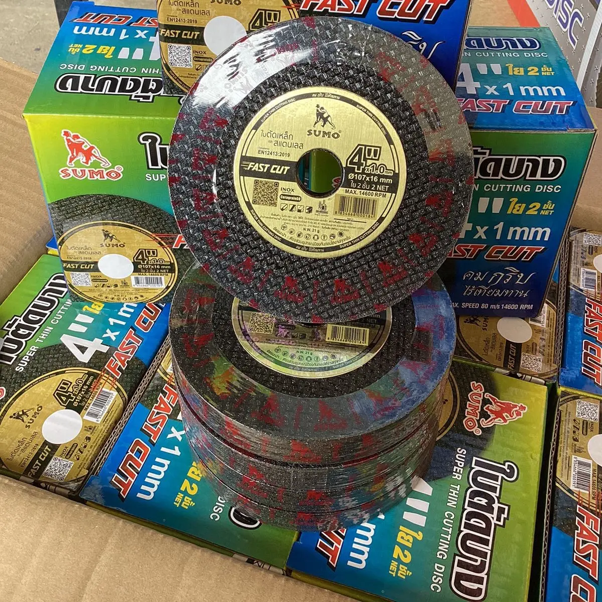 ใบตัดเหล็ก Sumo 4” หนา 1 mm 50 ใบ