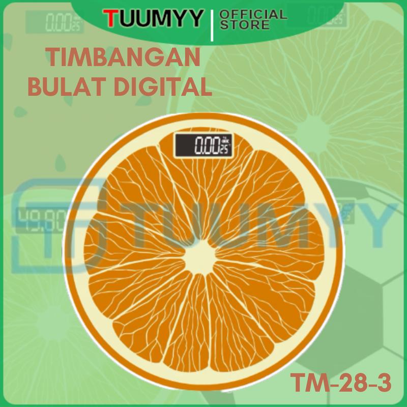 Product Introduction of [COD] TIMBANGAN DIGITAL BADAN MOTIF BUAH BULAT 28CM TM-28-88 3