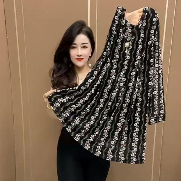 Product Introduction of Áo Tay Áo Ba Phần Tư Mỏng, Phổ Biến Của Mẹ, Cao Cấp, Thanh Lịch Và Dễ Phối Đồ, Co Giãn, Áo Sơ Mi Lớn, Thích Hợp Cho Phụ Nữ Mùa Hè, Áo Phông Top Women 15