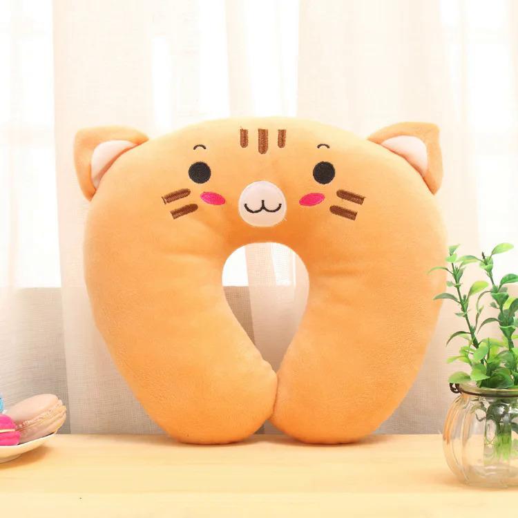 Product Introduction of Creative Cute Animal Panda Cat Bear Plush U-shaped Pillow Cervical Spine Neck Travel Portable Home Office for Children Lovely 27