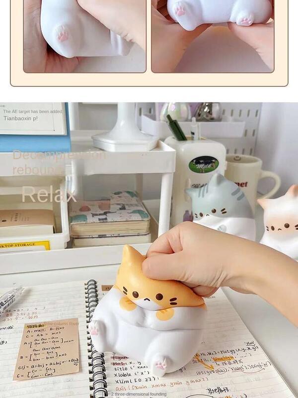 Product Introduction of New Cat Relief Toy PU Slow Rising Squeeze Antistress Ball Cartoon Table Ornaments Squishy Stress Reliever Toys 10