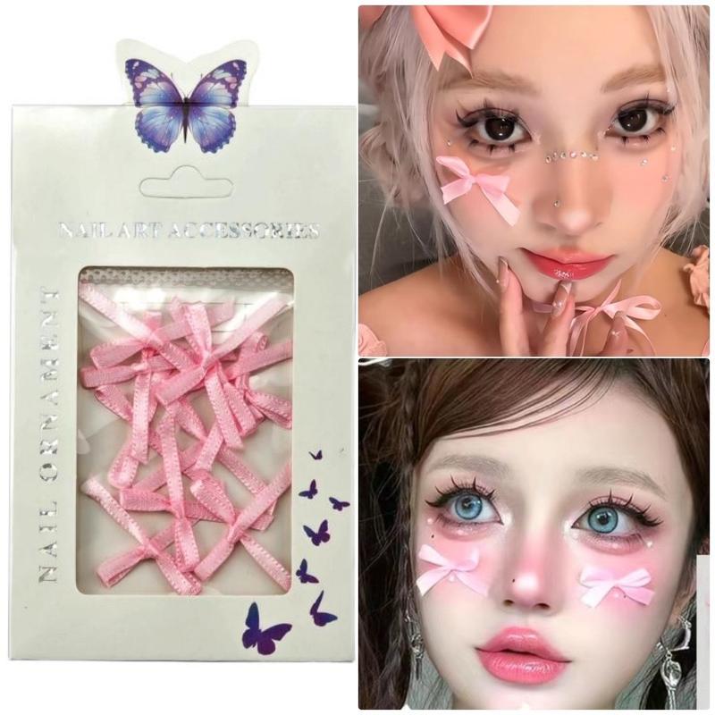 Phụ Kiện Trang Trí Mặt Hình Bướm, Hạt Đá Ngọc Hỗ Trợ Trang Điểm Makeup 3
