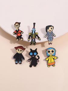 Broches con diseño de dibujos animados, Insignia de aleación de moda para ropa, sombrero y mochila, Accesorios modernos, elegantes y que combinan con todo para regalo de cumpleaños