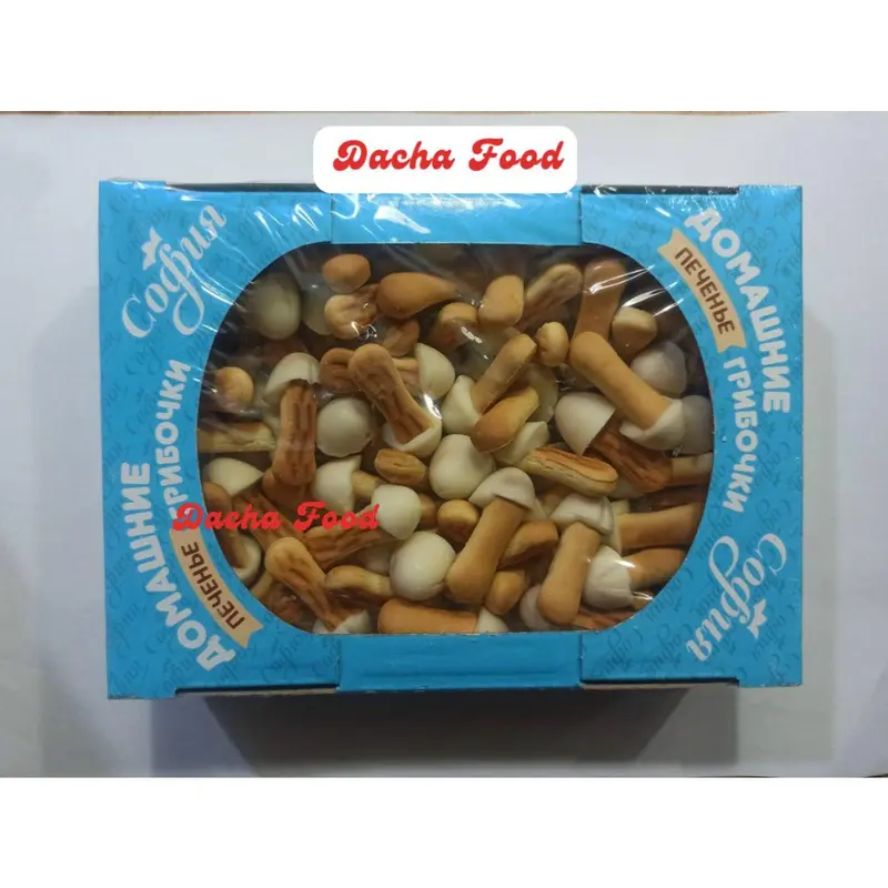 Bánh quy nấm socola Sofia của Nga - Bánh quy giòn, mũ nấm từ socola thơm ngon, bổ dưỡng được rất nhiều bạn nhỏ yêu thích - Dacha thực phẩm Nga 4