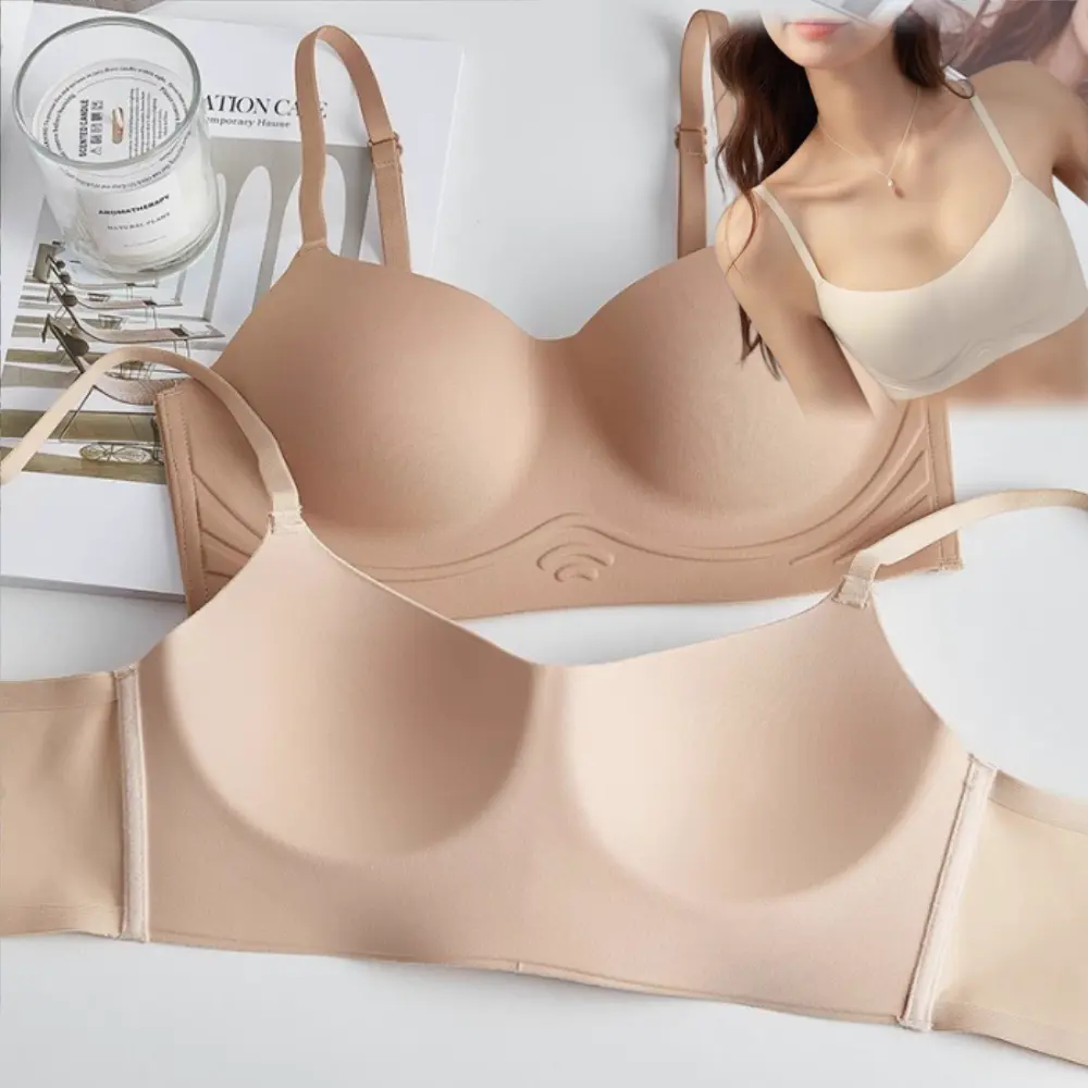 Women Traceless Bralette Small Chest Seamless Push Up Good Elasticity Female Bra Soft Comfortable Support Lingerie For Ladies