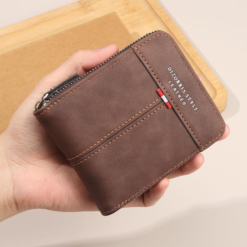 Ví Da Nam Khóa Kéo, Chất Liệu Da Mềm Mịn Cao Cấp, Nhiều Ngăn Đựng Tiền, Đựng Thẻ, Đựng Giấy Tờ, Bóp Da Nam Nhiều Ngăn Tiện Dụng [KÈM HỘP XỊN] Wallet ví - mã VH01