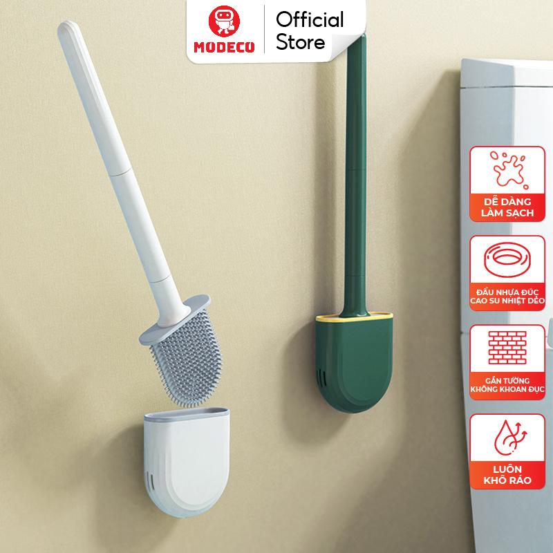 Chổi Cọ Nhà Vệ Sinh - Cọ Bồn Cầu Silicon Có Giá Đựng Gắn Tường Chắc Chắn Thiết Kế Đẹp Dễ Dàng Tháo Lắp